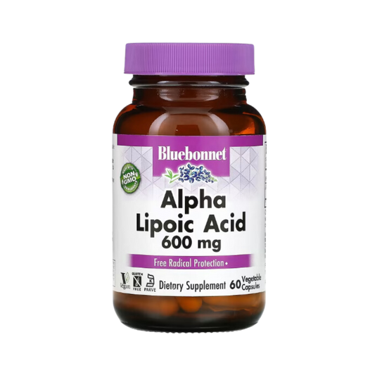 Bluebonnet Alpha Lipoic Acid 600mg, 60 Capsules