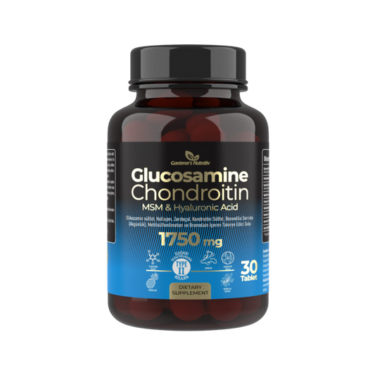 Gardener's Nutraliv Glucosamine Chondroitin + MSM & Hyaluronic Acid - 30 Tablet
