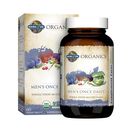 Men's Once Daily Whole Food Vitamin Supplement 60 Tablets