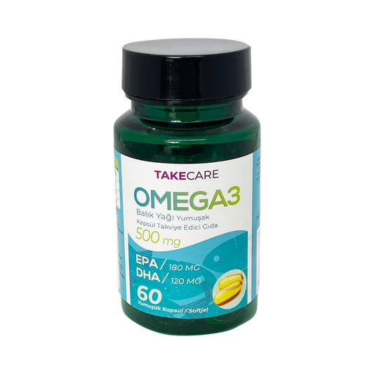 TakeCare Omega 3 Fish Oil 500 mg, 60 Softgel