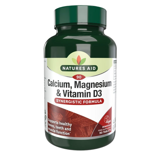Natures Aid Calcium, Magnesium + Vitamin D3 90 Tabs