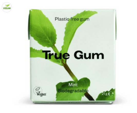 True Gum Mint Flavor 21g, Vegan, Plastic Free, Sugar Free