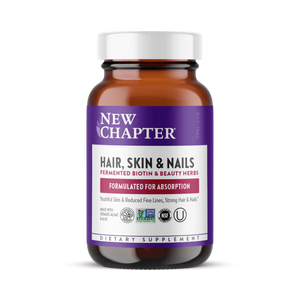 New Chapter Hair, Skin & Nails: Fermented Biotin & Beauty Herbs, 30 Capsule
