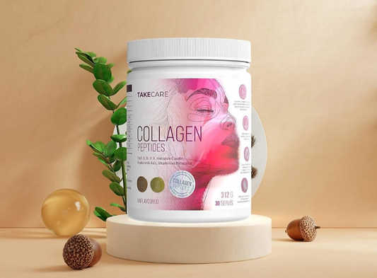 TakeCare Collagen Peptides - Type I, II, III, V, X, Hydrolyzed Elastin, Hyaluronic Acid and Vitamins
