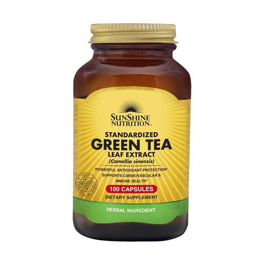 Green Tea leaf Extract, Sunshine Nutrition 100 Capsules.