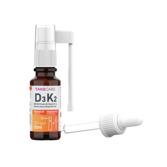TakeCare Vitamin D3, Vitamin K2 and Vitamin E Supplementary Food 20ml Spray and Drops