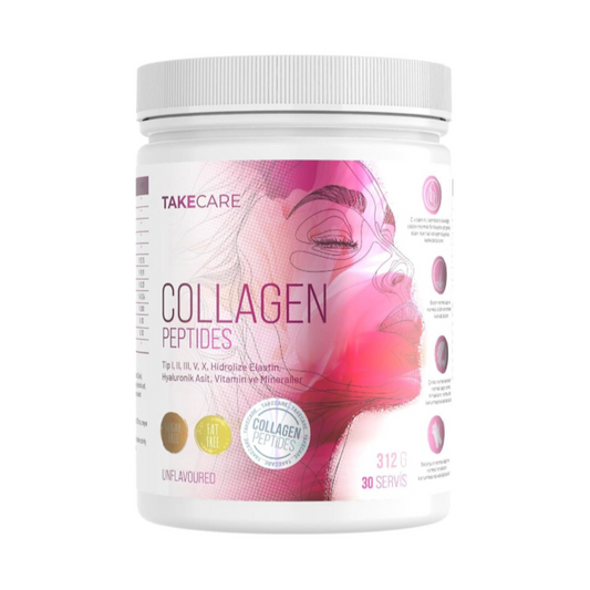 TakeCare Collagen Peptides - Type I, II, III, V, X, Hydrolyzed Elastin, Hyaluronic Acid and Vitamins